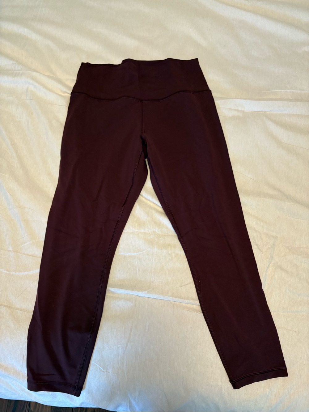 Athleta transcend 7/8 High-Waist Leggings in Deep Burgundy